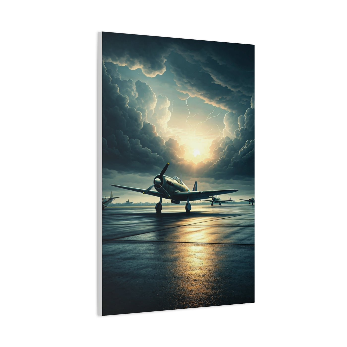 Storm Horizon Runway Flight Wall Art & Canvas Prints