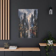 Rainy Cityscape Nights Wall Art & Canvas Print