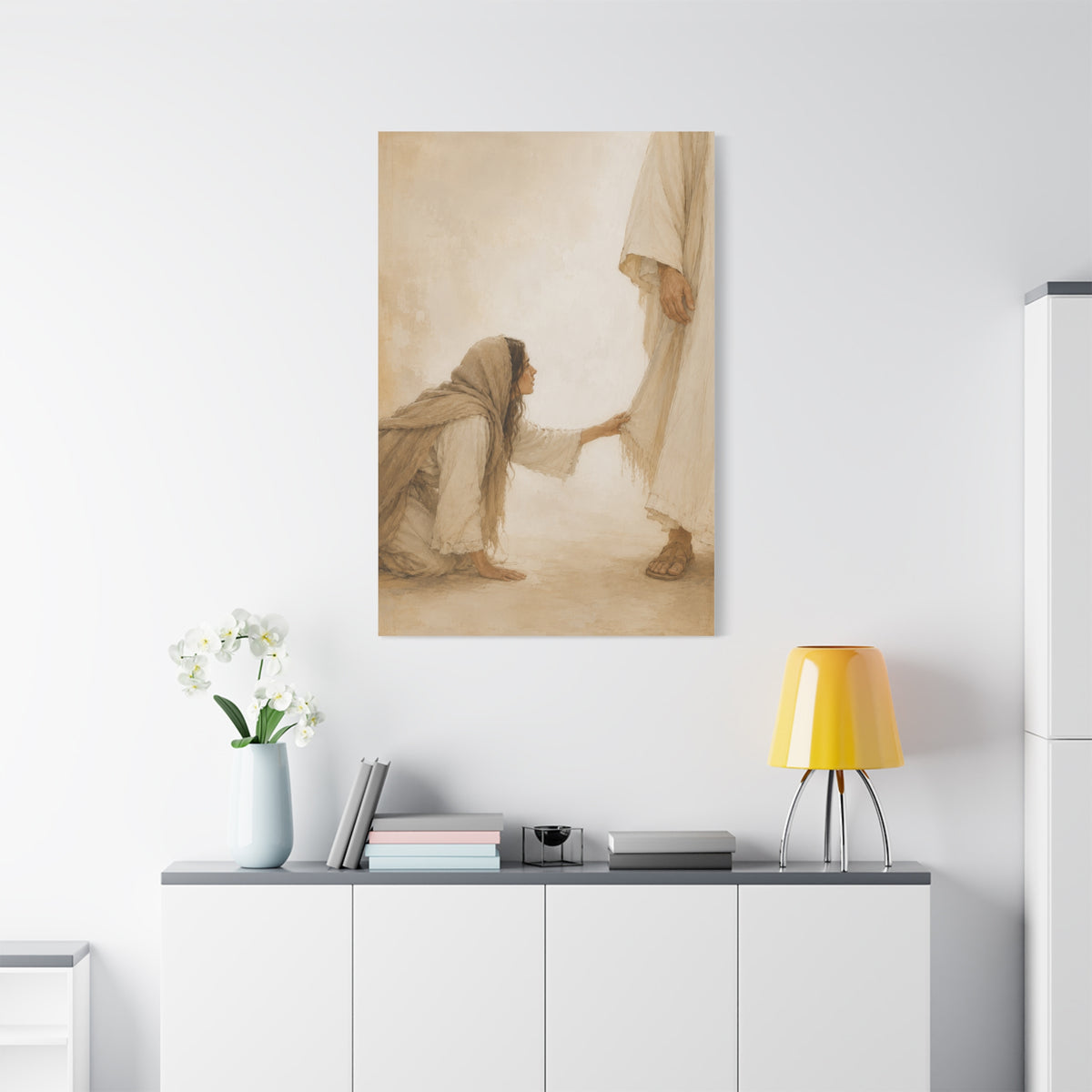 Healing Faith Touch Scripture Wall Art & Canvas Print