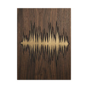 Personalized Soundwave Engraved Wood Wall Art & Canvas Print