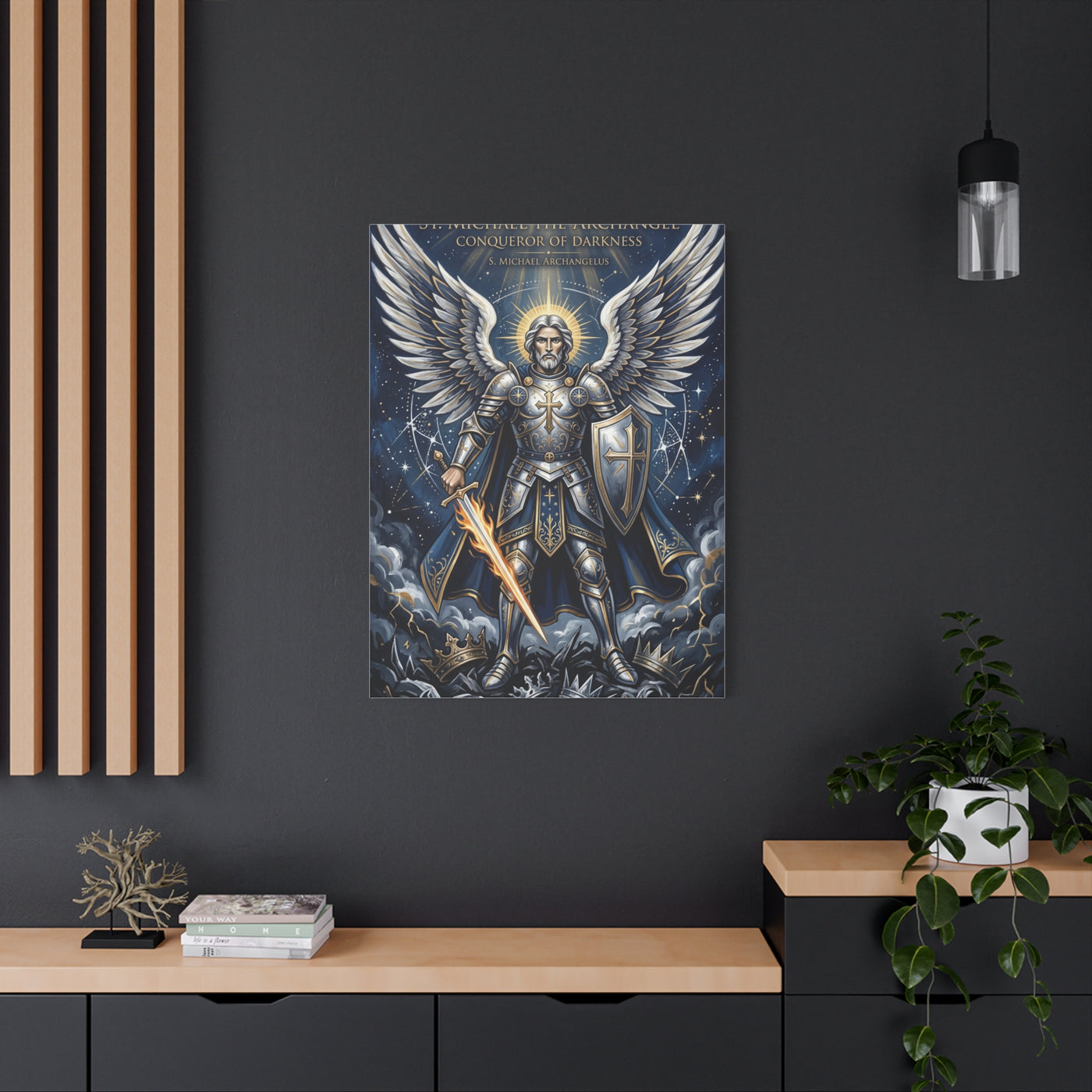 St. Michael the Archangel Celestial Warrior Wall Art & Canvas Print