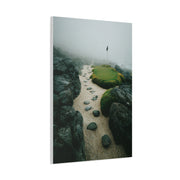 Coastal Mist Golf Green Minimal Wall Art & Canvas Print