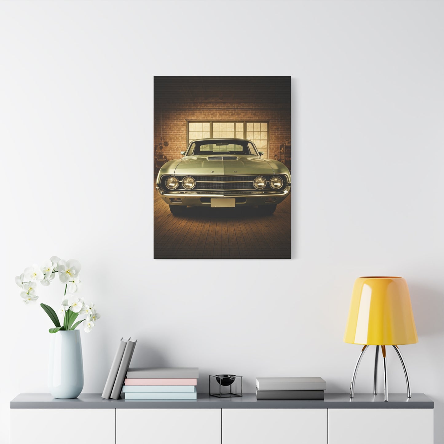 Ford Torino Cobra Vintage Barn Garage Wall Art & Canvas Prints