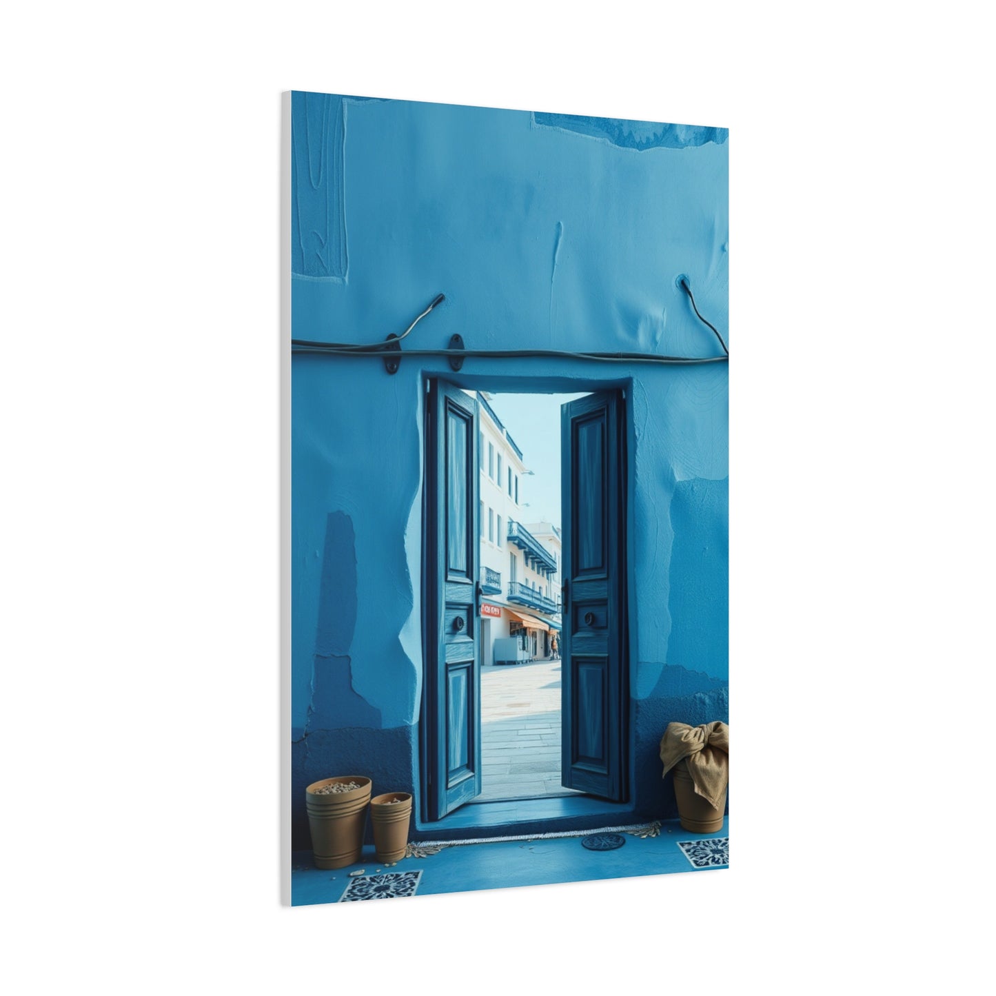 Blue and White Art Supreme Canvas Wall Art & Canvas Print