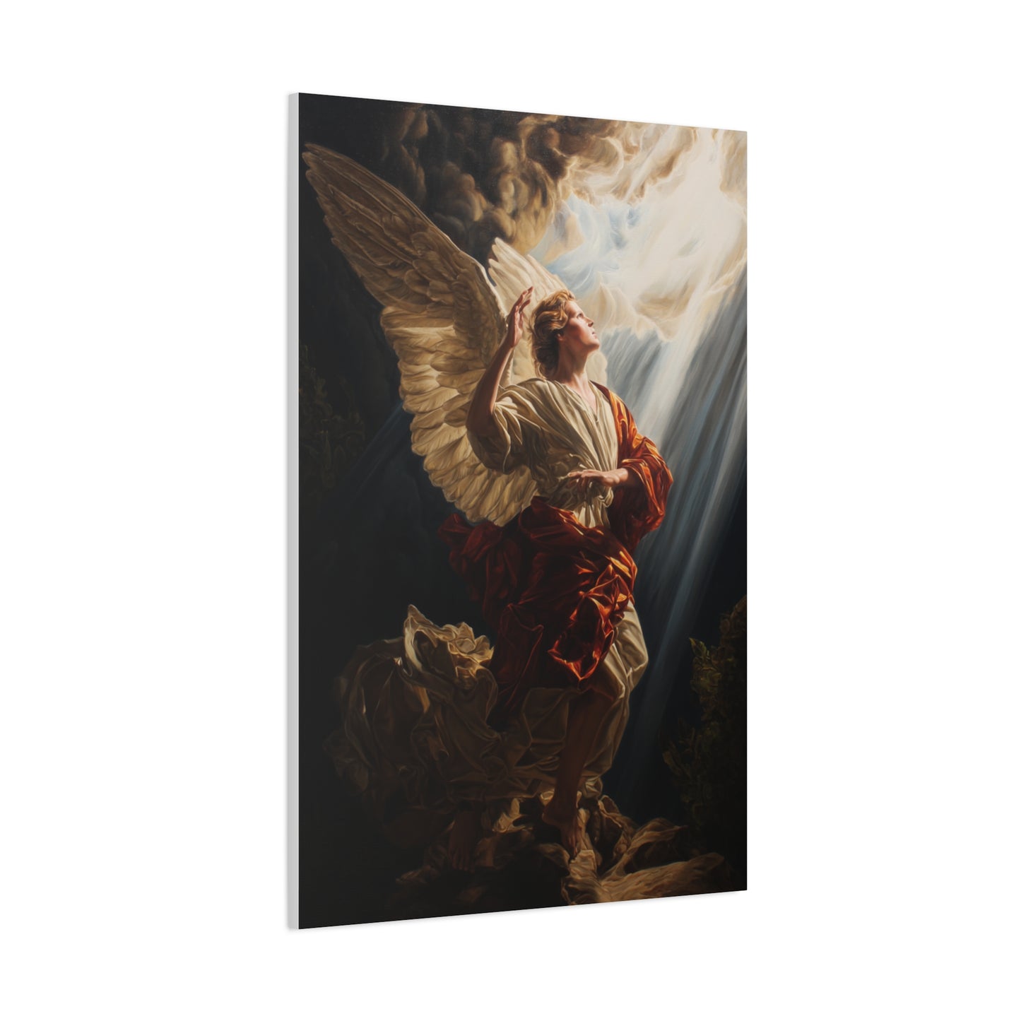 Michelangelo-inspired Angel Wall Art & Canvas Print