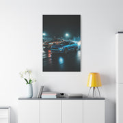 Blue Mustang Surge – Hellcat Widebody Drag Duel Wall Art & Canvas Prints