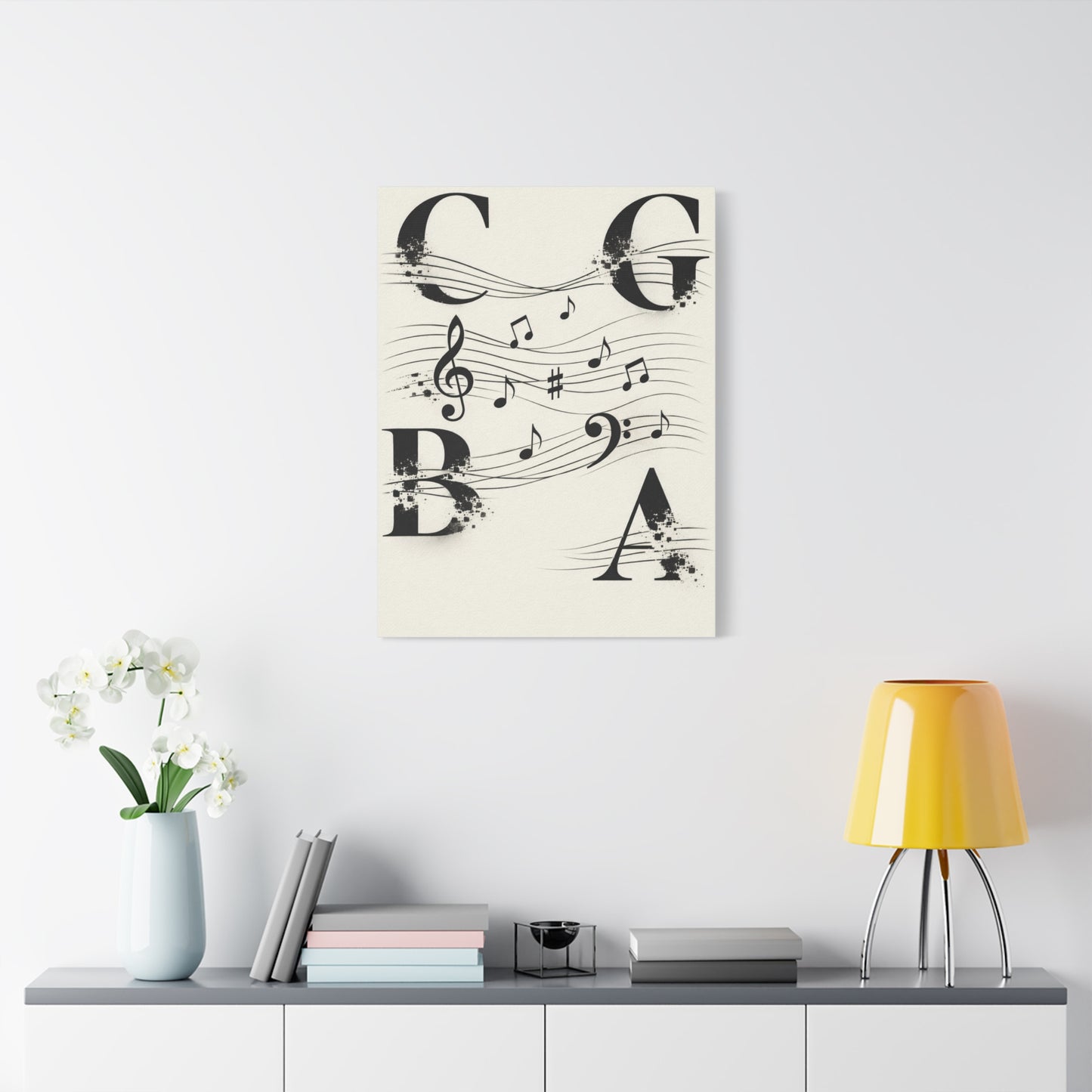 Minimal Music Typography Expression Wall Art & Canvas Print