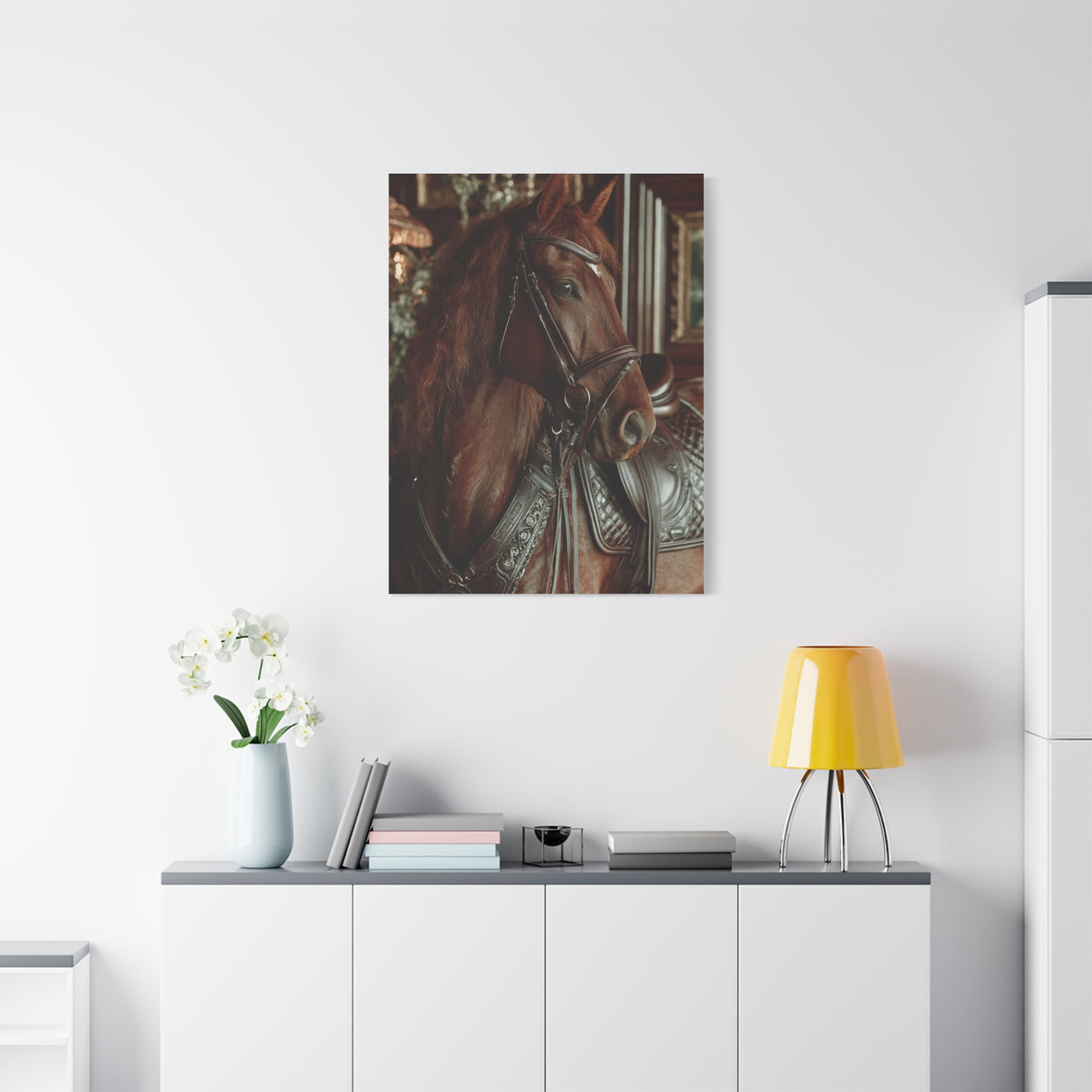 Regal Saddle Horse Portrait Wall Art & Canvas Print