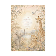 Fearfully and Wonderfully Made Nursery Scripture Wall Art & Canvas Print