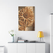 Artisan Woven Sunflower Relief Wall Art & Canvas Print
