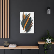 Teal Ember Surge Abstract Wall Art & Canvas Prints