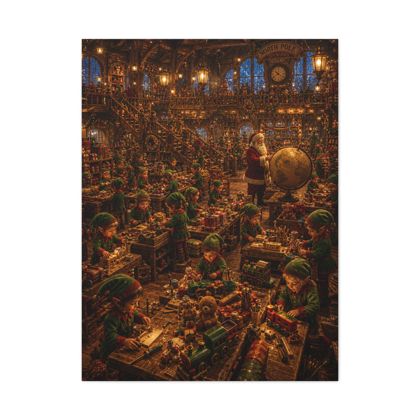 Grand North Pole Workshop Wall Art & Canvas Print