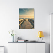 Wooden Boardwalk to the Ocean Horizon Wall Art & Canvas Prints