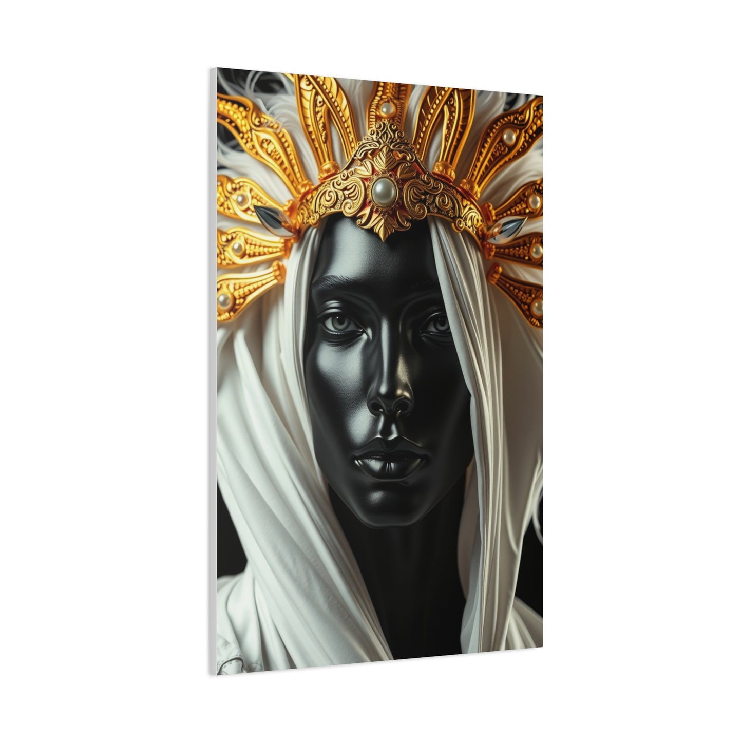Supreme Collection Black White and Gold Art Wall Art & Canvas Print
