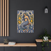 Sicilian Majolica Mermaid Tile Wall Art & Canvas Print