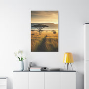 Golden Savannah Acacia Tree Horizon Wall Art & Canvas Prints