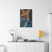 Rain-Soaked Fox Twilight Portrait Wall Art & Canvas Print