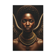 Celestial Queen with Golden Wings Wall Art & Canvas Prints