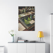 Green Antique Fern Herbarium Study Wall Art & Canvas Print