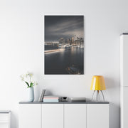 Monochrome Manhattan Waterfront Panorama Wall Art & Canvas Print