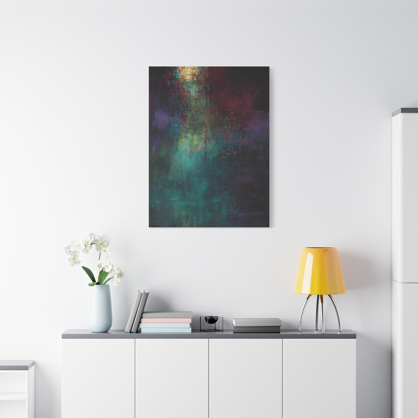 Jewel Tone Abstract Texture Wall Art & Canvas Print
