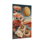 Celestial Desert Snake Folk Wall Art & Canvas Print