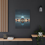 Runway Jet Reflection Wall Art & Canvas Prints