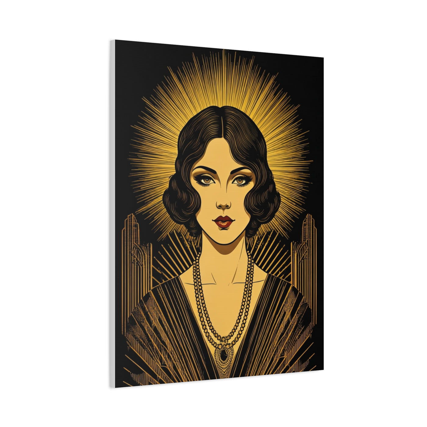 Radiant Deco Icon Woman Wall Art & Canvas Prints