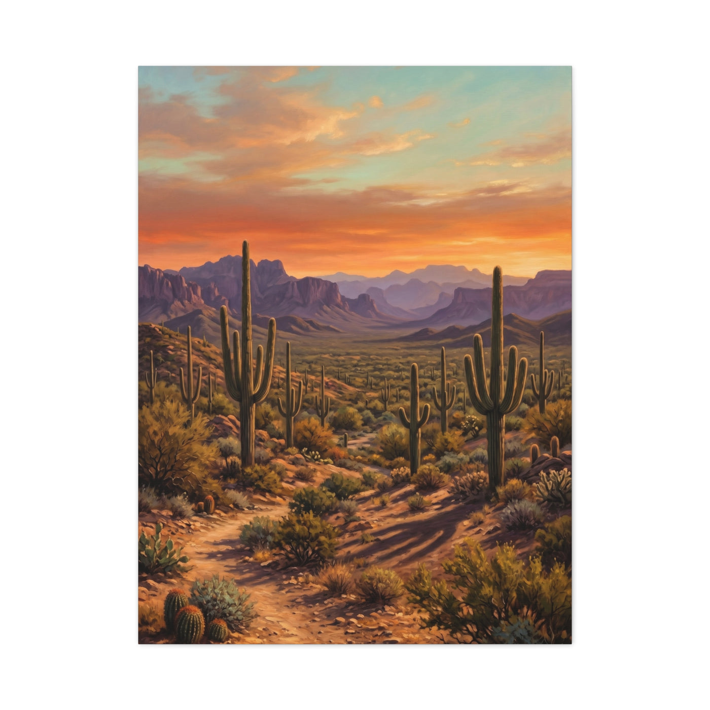 Sonoran Desert Panorama Southwest Wall Art & Canvas Print