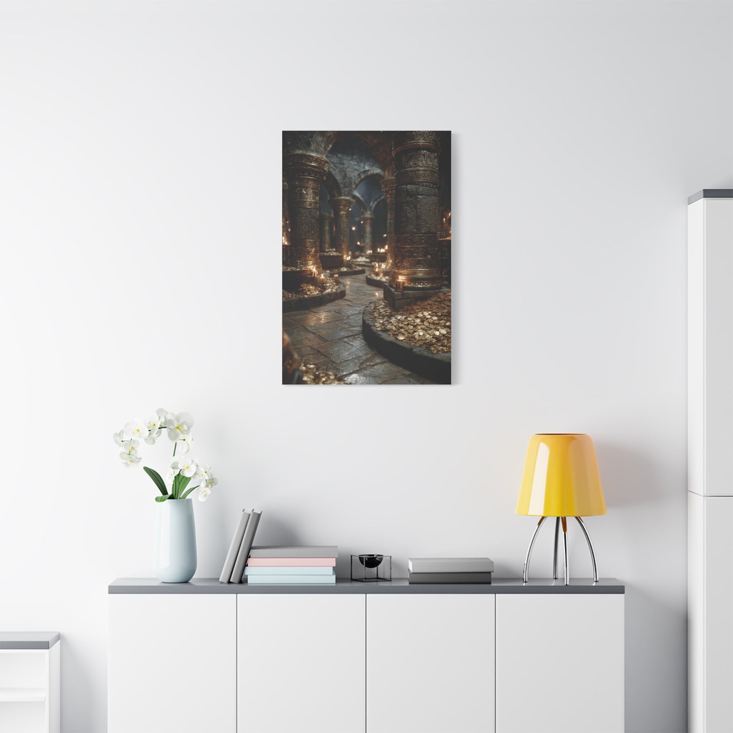 Hidden Treasury Gold Chamber Wall Art & Canvas Print