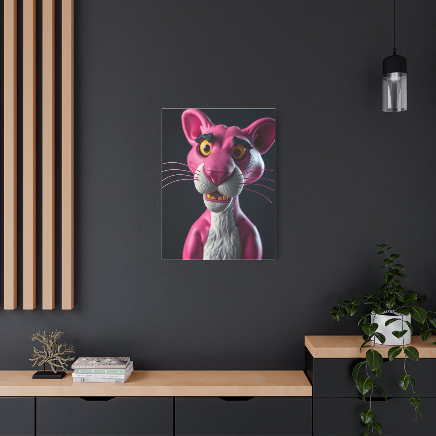 Blossom Panther Poise Wall Art & Canvas Print