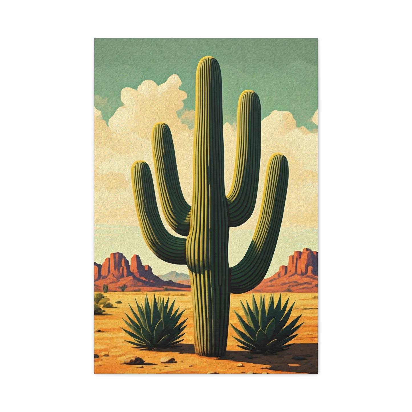 Classic Saguaro Desert Scene Wall Art & Canvas Prints