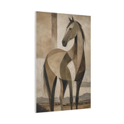Geometric Horse Modern Ranch Study Wall Art & Canvas Print