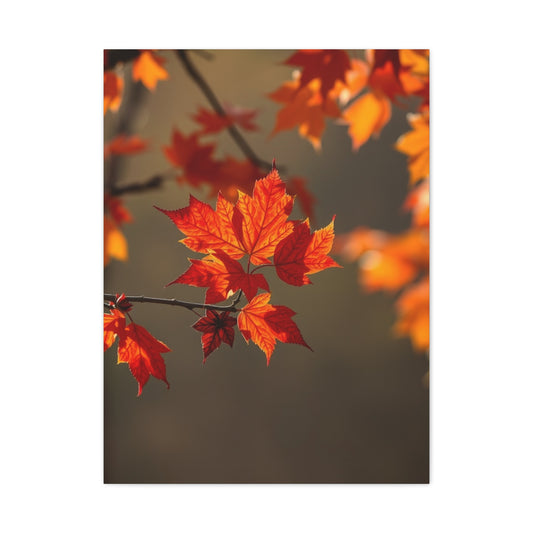 Golden Ember Season Canvas