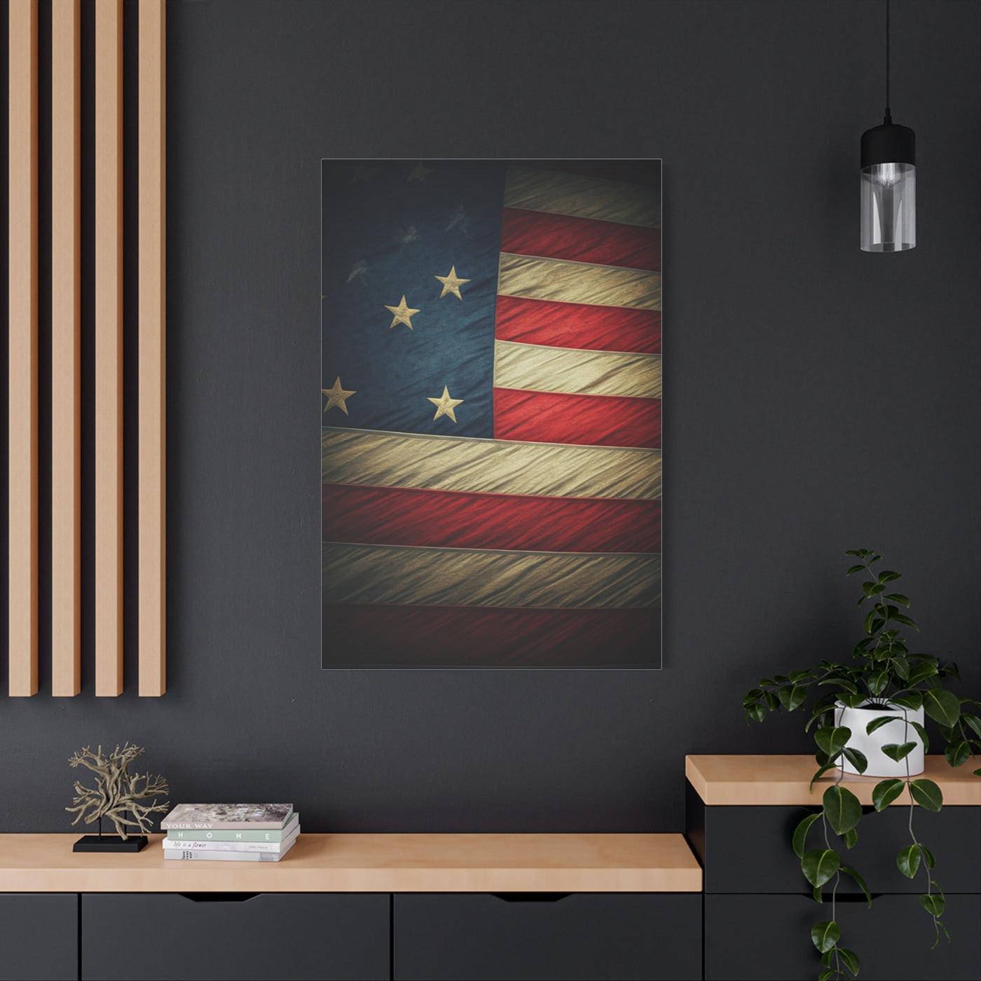 Vintage American Flag Heritage Wall Art & Canvas Prints