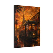 Historic Streetcar Jazz Sunset Wall Art & Canvas Print
