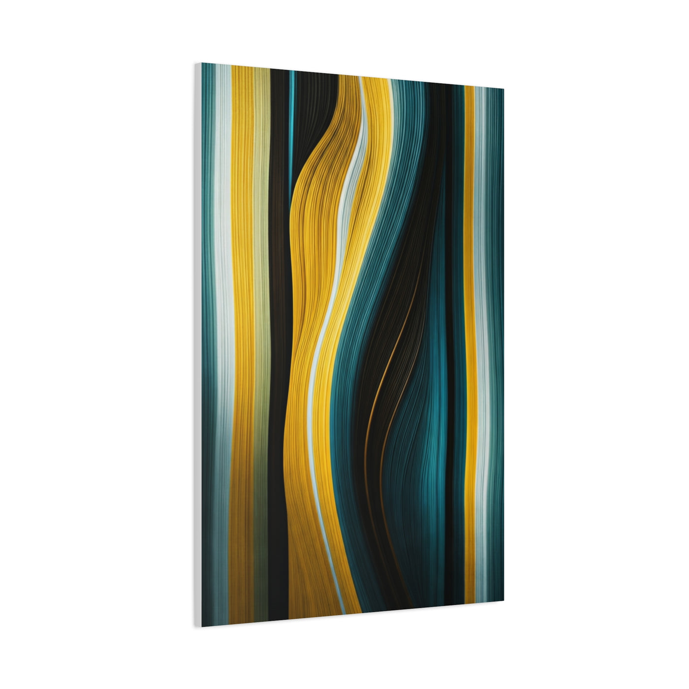 Vertical Gold Flow Abstract Wall Art & Canvas Prints