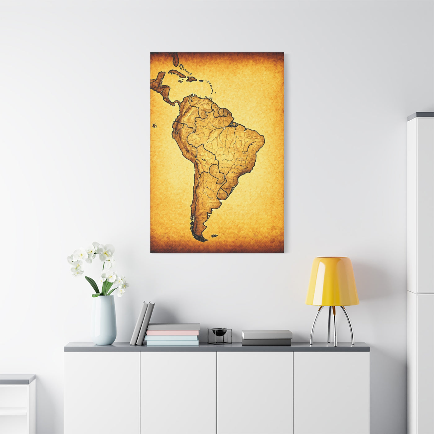 South America Vintage Cartography Poster Wall Art & Canvas Prints