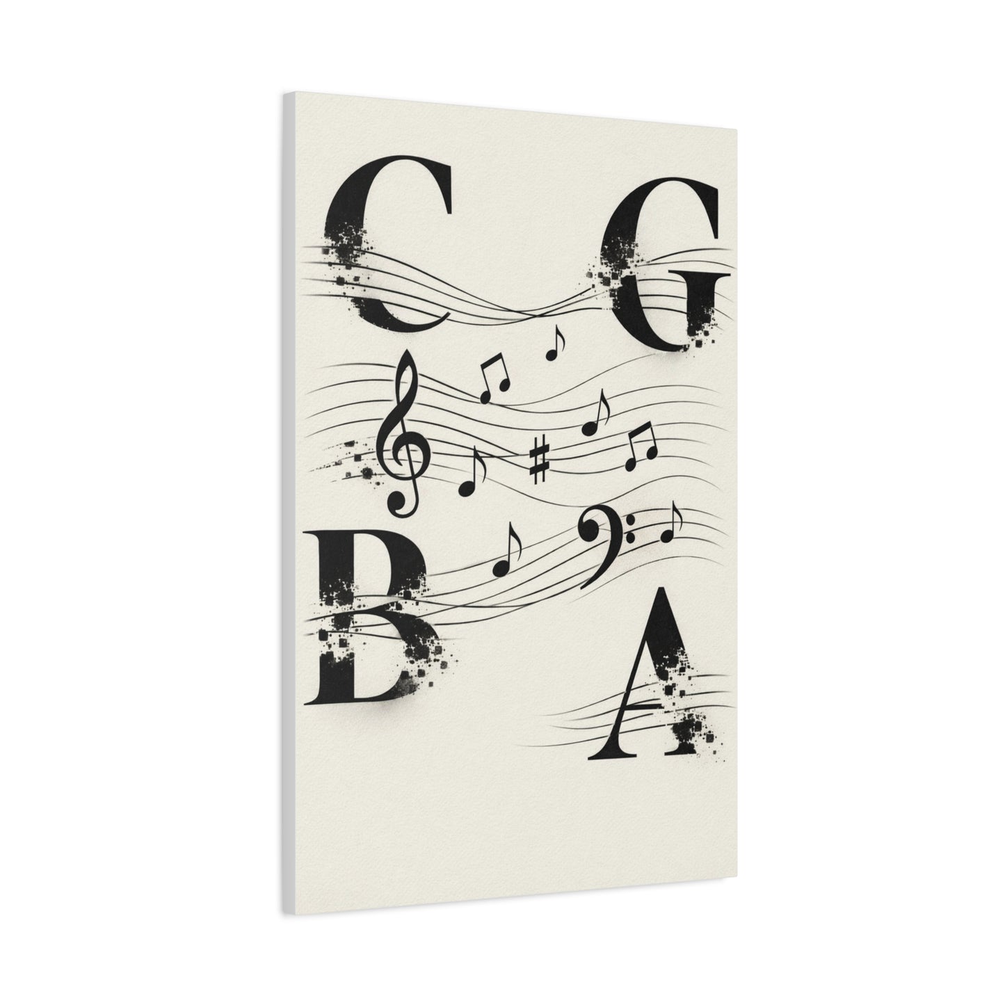 Minimal Music Typography Expression Wall Art & Canvas Print