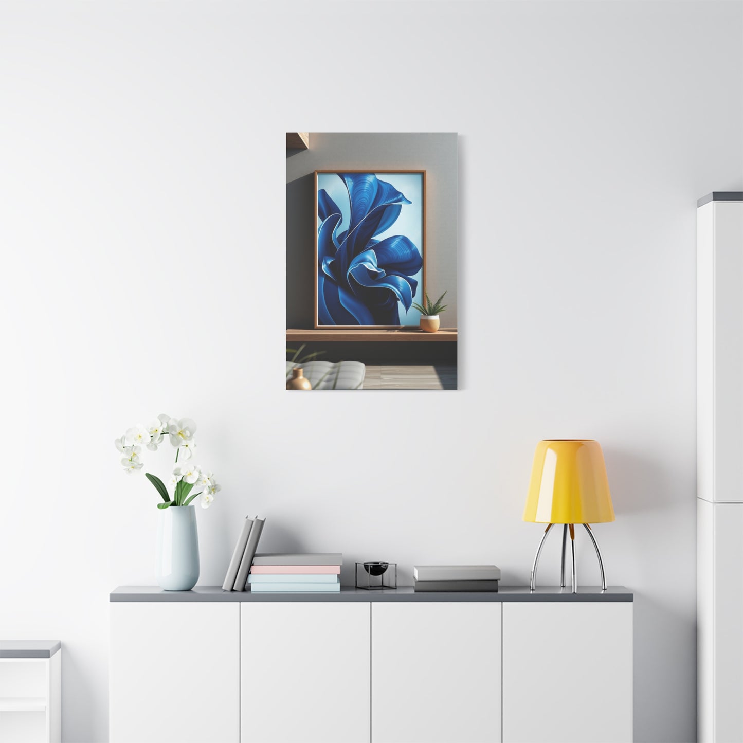 Navy Blue Art Supreme Canvas Wall Art & Canvas Print