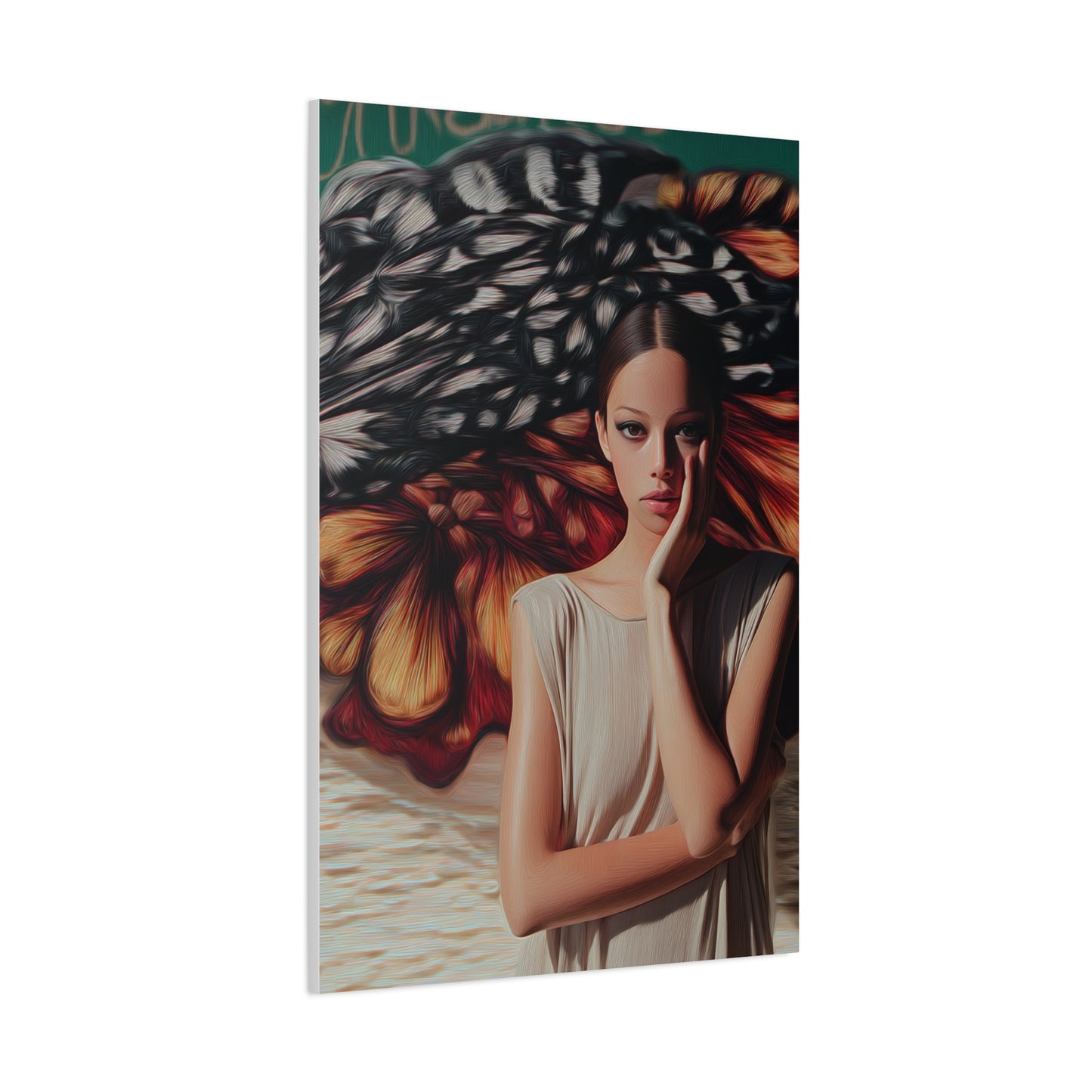 Abstract Butterfly Portrait Contemporary Wall Art & Canvas Print