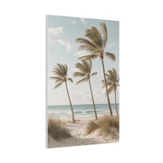 Coastal Palm Breeze Minimal Trees Wall Art & Canvas Print