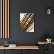 Warm Metallic Wave Abstract Wall Art & Canvas Prints