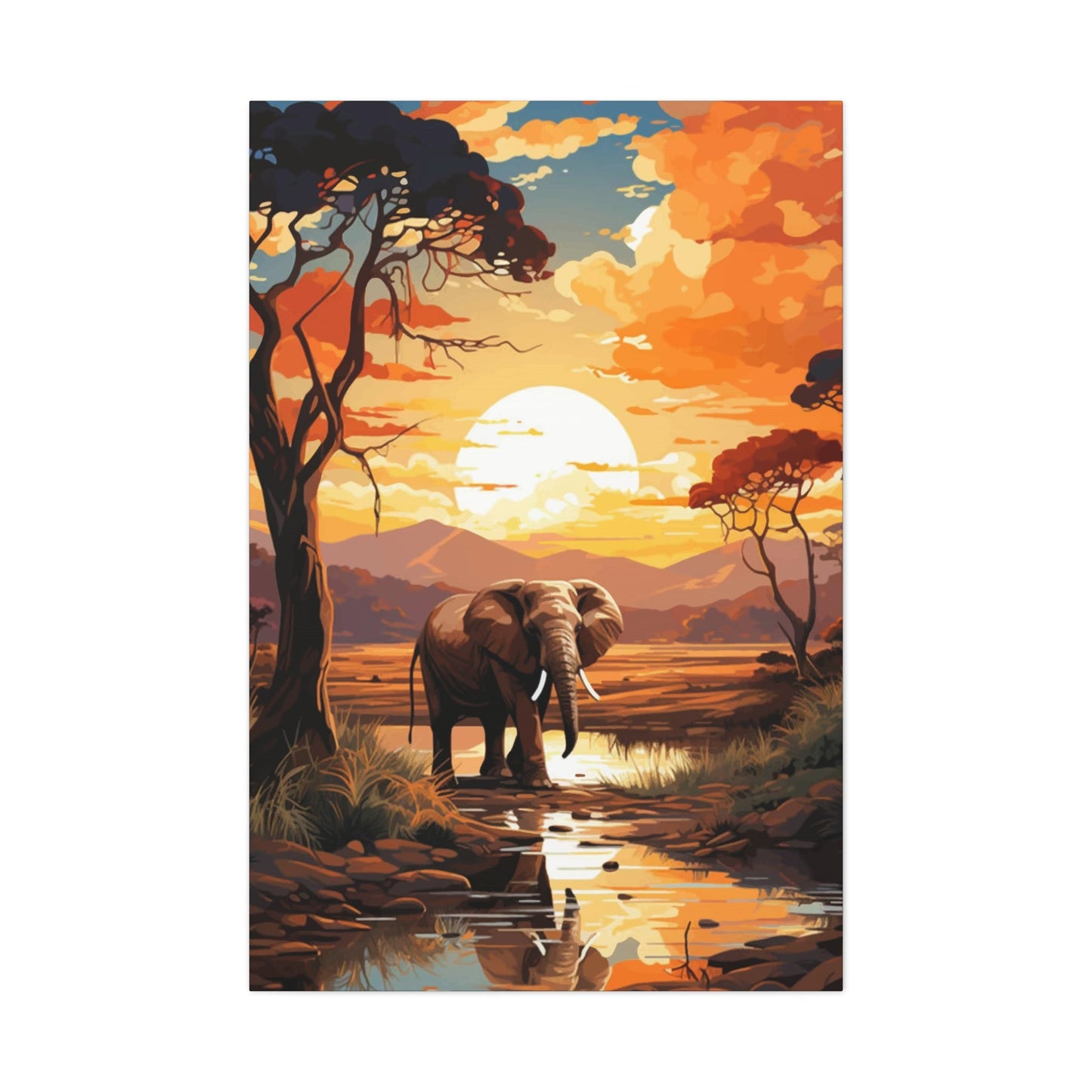 Elephant in Africa Wall Art & Canvas Prints
