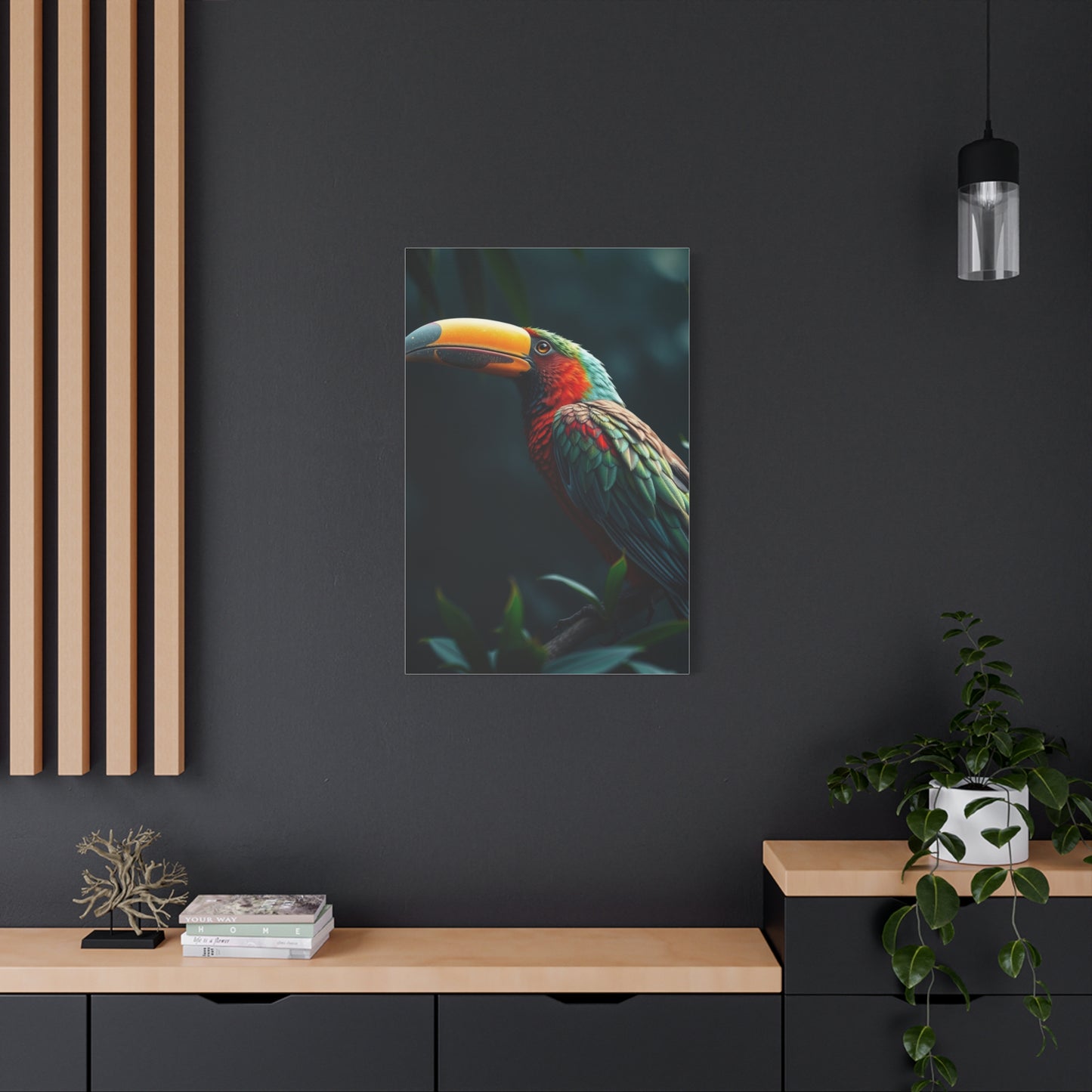 Tropical Birds Art Supreme Canvas Wall Art & Canvas Print