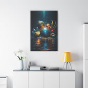 Sunken Royal Treasure Relics in Deep Blue Water Wall Art & Canvas Prints