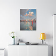 New York Skyline Pastel Dawn Serenity Wall Art & Canvas Print