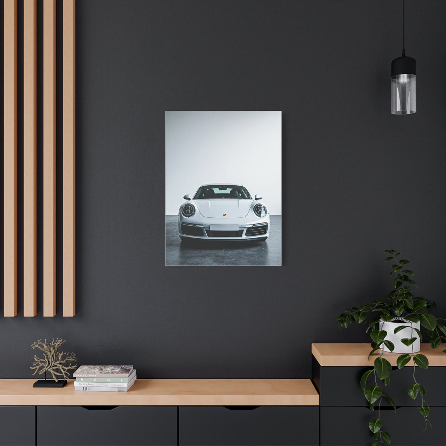 Porsche 911 Minimalist Showroom Wall Art & Canvas Prints