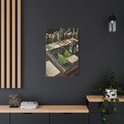 Green Antique Fern Herbarium Study Wall Art & Canvas Print