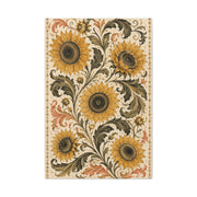 Vintage Botanical Sunflower Pattern Wall Art & Canvas Print